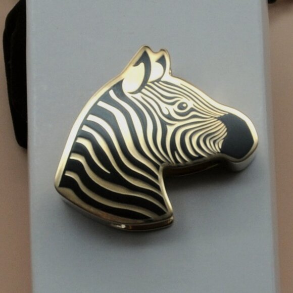 Hermes Zebre scarf 90 ring - Picture 1 of 4